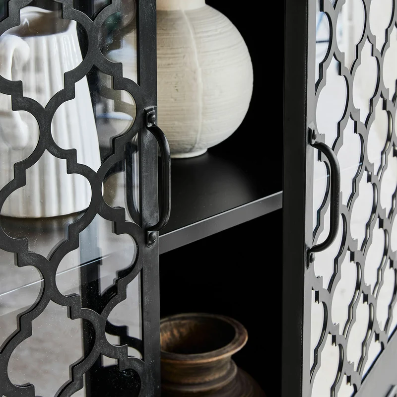 Vitrine LOBERON Astralon métal noir