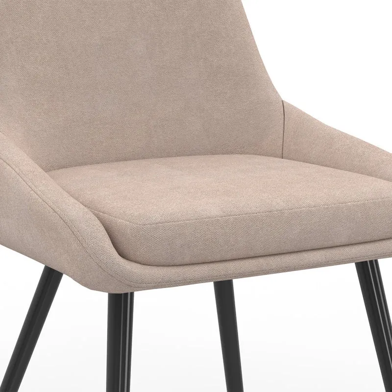 Lot de 2 chaises Ornella taupe