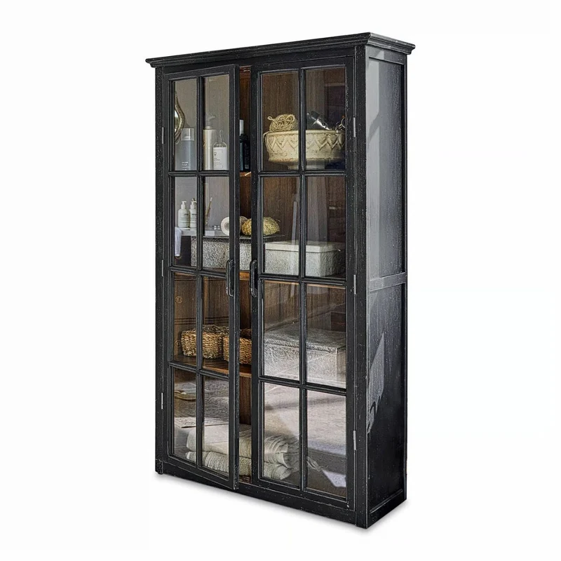 Vitrine LOBERON Keanu noir vieilli