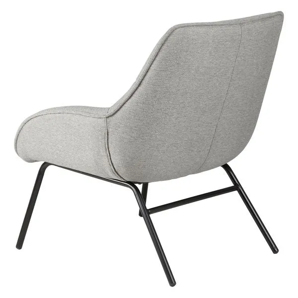 Fauteuil tissu gris clair