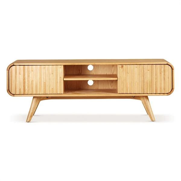 Meuble télé 165cm chêne naturel
