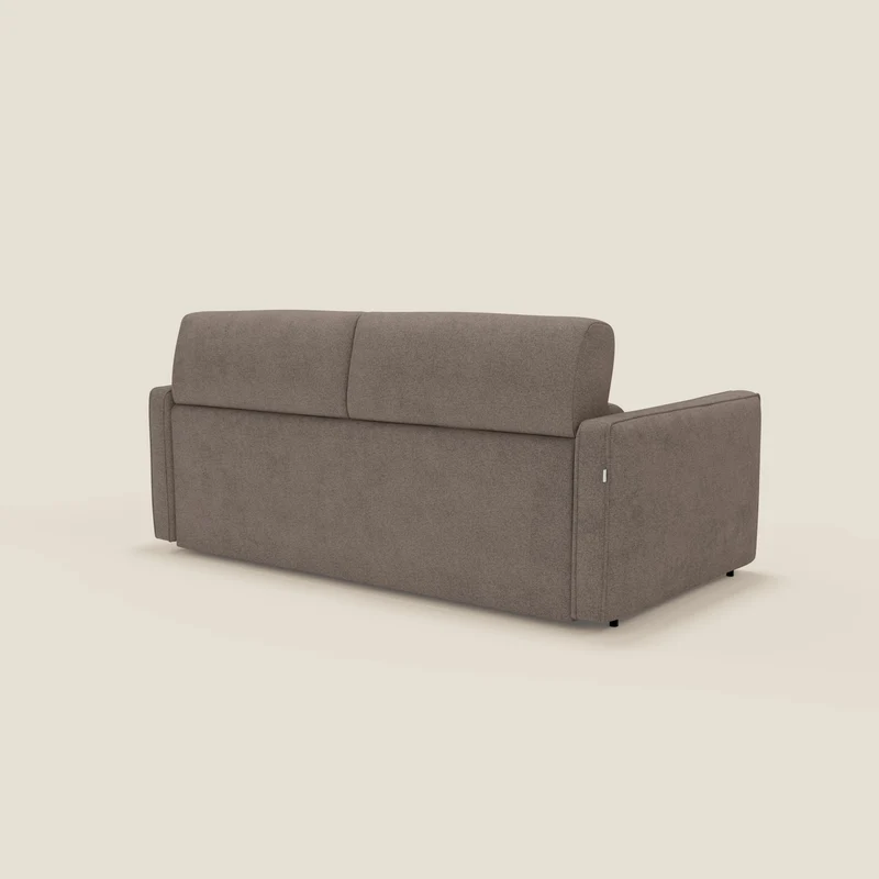 Nivon Canapé convertible moderne avec têtière en tissu détachable à l'eau T25 marron