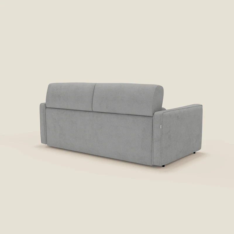 Nivon Canapé convertible moderne avec têtière en tissu détachable à l'eau T25 gris