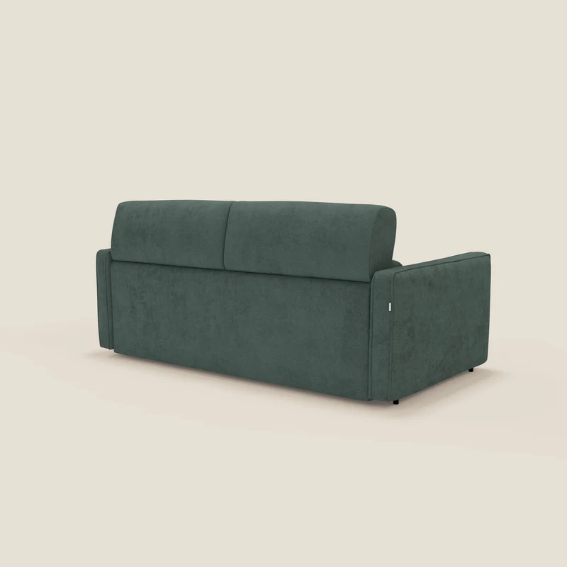 Nivon Canapé convertible moderne avec têtière en tissu détachable à l'eau T25 vert