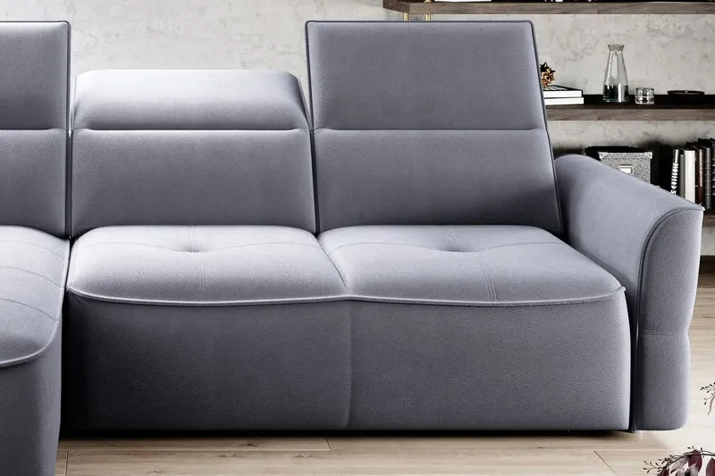 Canapé d'angle Convertible Électrique avec Coffre de Rangement RAPHAËL S - 260 x 175 cm