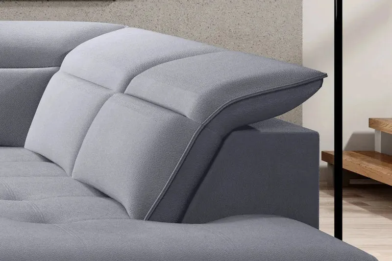 Canapé panoramique Convertible Électrique avec Coffre de Rangement RAPHAËL XL - 350 x 218 x 175 cm