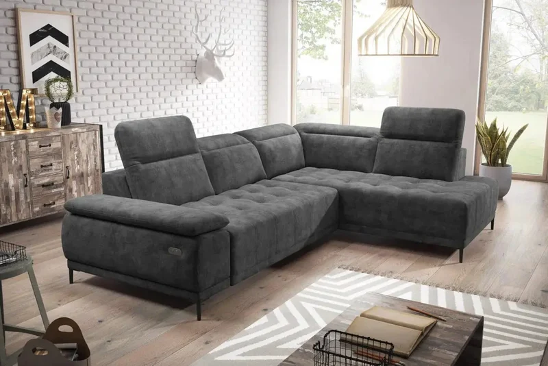 Canapé d'angle Convertible Électrique PRISMA L - 278 x 204 cm