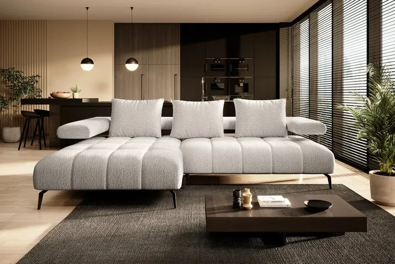Canapé d'angle Convertible Électrique PULSAR S - 266 x 180 cm