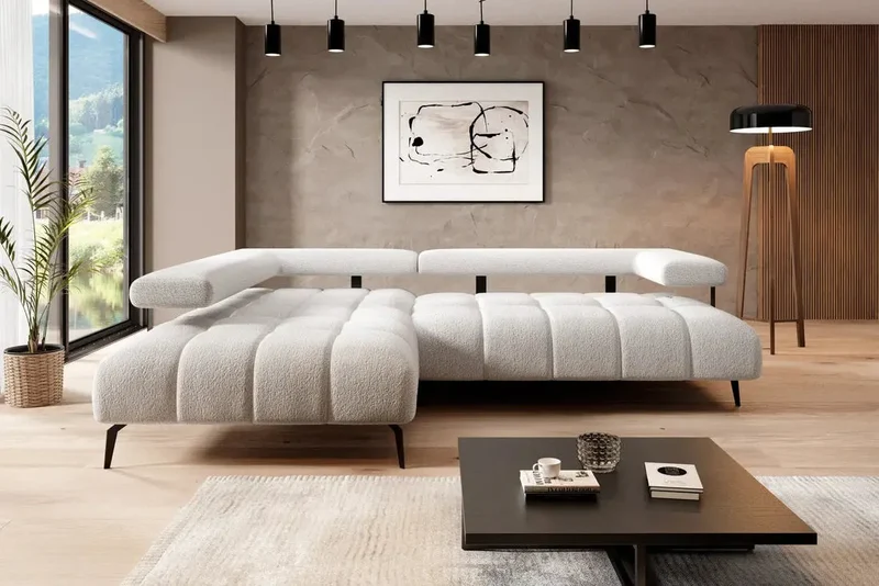 Canapé d'angle Convertible Électrique PULSAR L - 258 x 210 cm