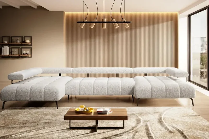 Canapé Panoramique Convertible Électrique PULSAR XL - 371 x 210 x 180 cm