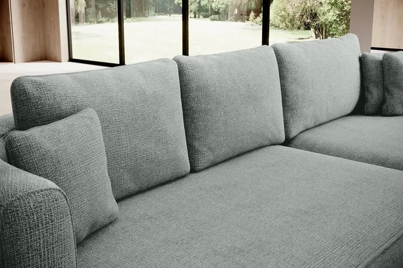 Canapé d'angle Convertible avec Coffre de Rangement TOSCANE - 284 x 183 cm