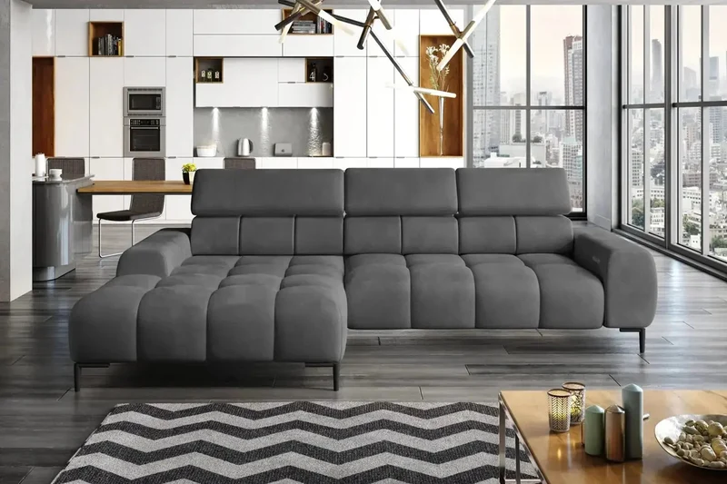 Canapé d'angle Convertible Électrique IMPERIAL S - 270 x 177 cm
