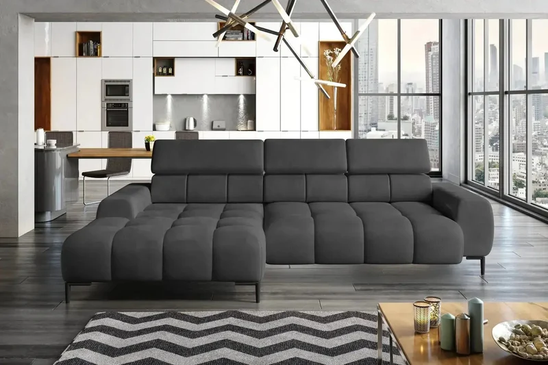 Canapé d'angle Convertible Électrique IMPERIAL S - 270 x 177 cm