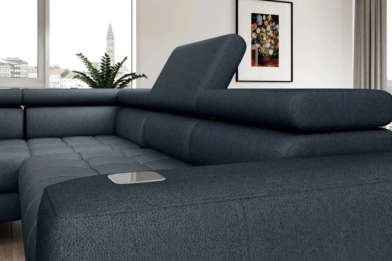 Canapé d'angle Convertible Électrique avec Coffre de Rangement MODENA - 280 x 196 cm