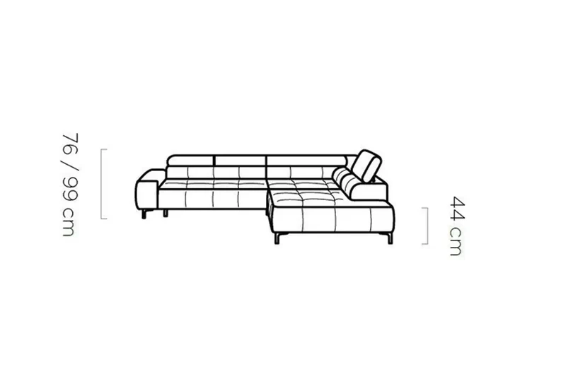 Canapé d'angle Convertible Électrique IMPERIAL L - 300 x 216 cm