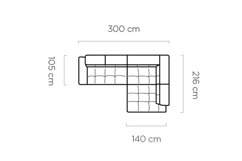 Canapé d'angle Convertible Électrique IMPERIAL L - 300 x 216 cm