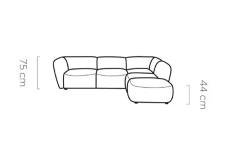 Canapé d'angle BELLINI L - 290 x 236 cm