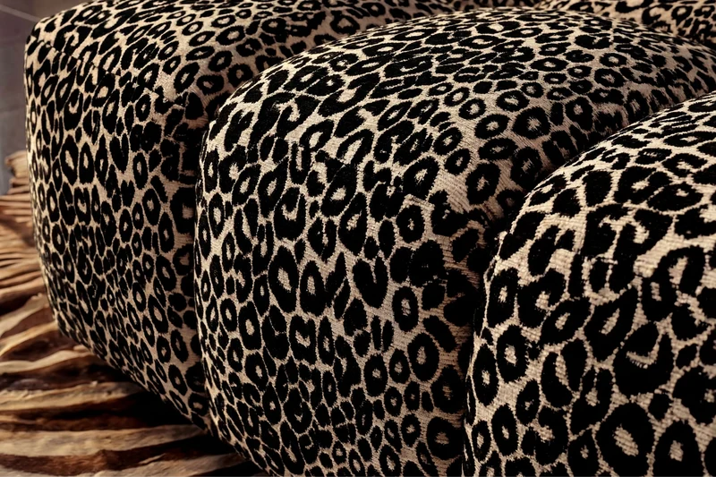 ALEXIA POUF - Tissu sauvage