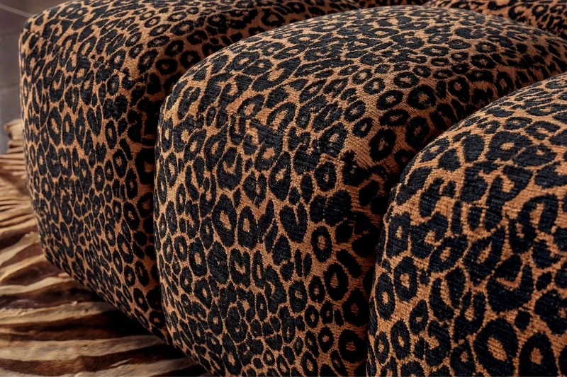 ALEXIA POUF - Tissu sauvage