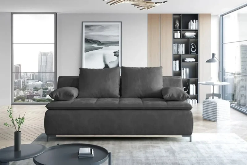 Canapé Droit Convertible avec Rangement SWEET - 204 x 106 cm