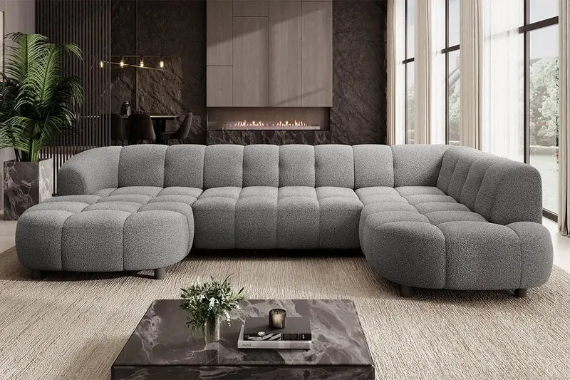 Canapé Panoramique Convertible Électrique SAVONA XL - 355 x 205 x 183 cm