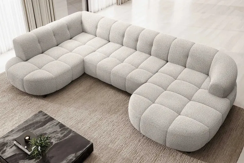 Canapé Panoramique Convertible Électrique SAVONA XL - 355 x 205 x 183 cm