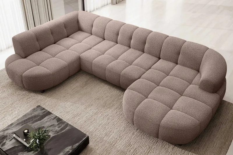 Canapé Panoramique Convertible Électrique SAVONA XL - 355 x 205 x 183 cm