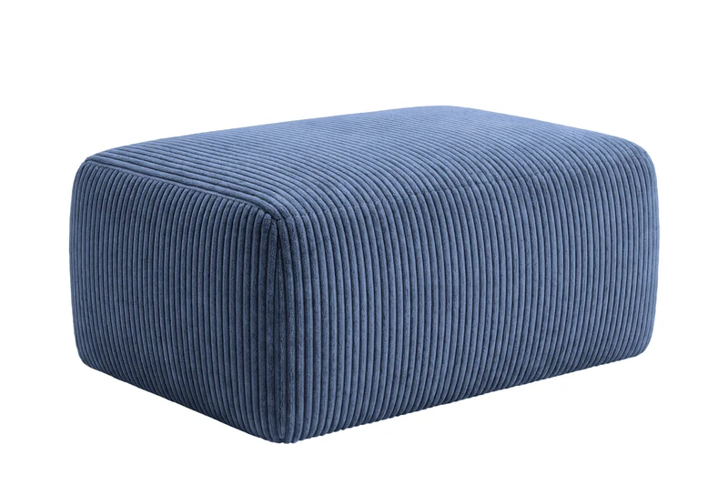 OLYMPE POUF - Petit velours côtelé
