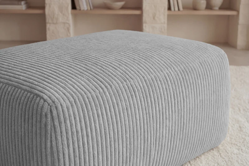 OLYMPE POUF - Petit velours côtelé