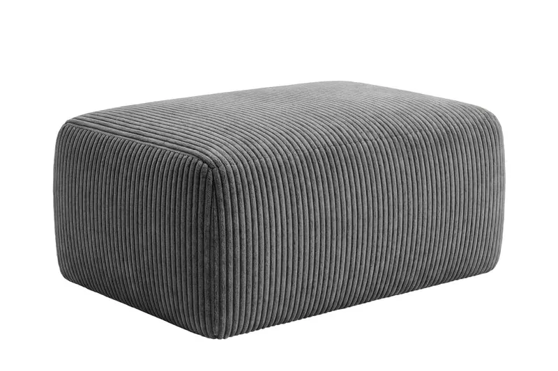 OLYMPE POUF - Petit velours côtelé