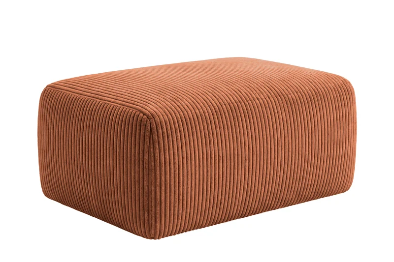 OLYMPE POUF - Petit velours côtelé