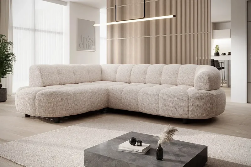 Canapé d'Angle Convertible Électrique SAVONA L - 271 x 205 cm