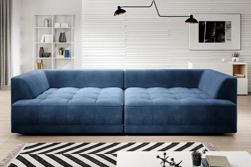 Canapé Droit Convertible Électrique LIVORNO BIG SOFA - 302 x 136 cm