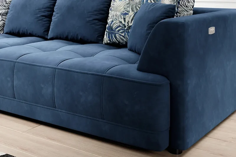 Canapé Droit Convertible Électrique LIVORNO BIG SOFA - 302 x 136 cm