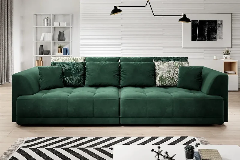 Canapé Droit Convertible Électrique LIVORNO BIG SOFA - 302 x 136 cm