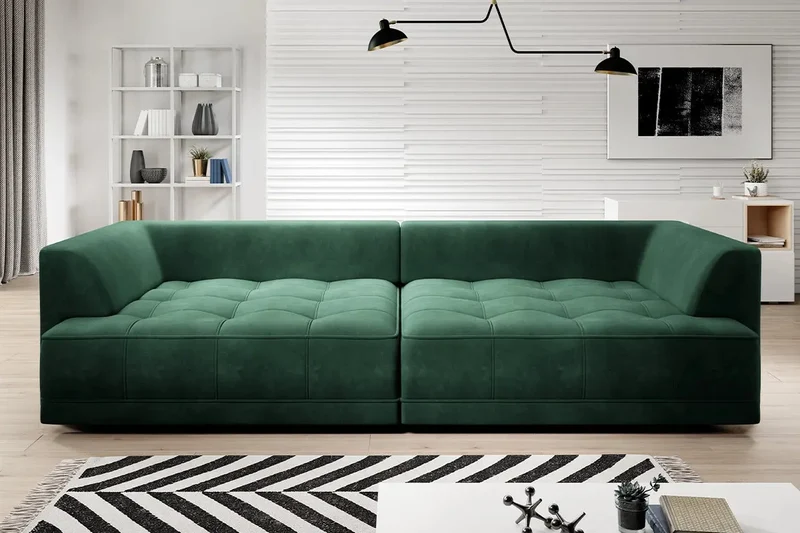 Canapé Droit Convertible Électrique LIVORNO BIG SOFA - 302 x 136 cm