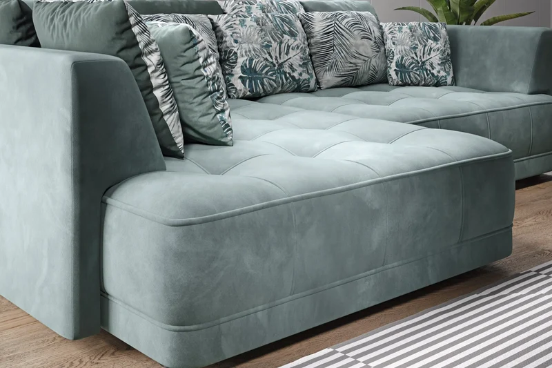 Canapé d'angle Convertible Électrique LIVORNO S - 286 x 207 cm