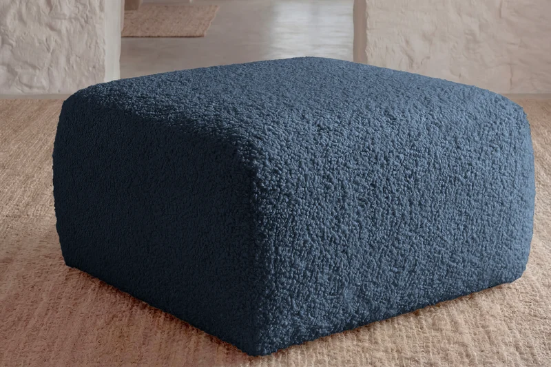 ELIO POUF - Tissu bouclette