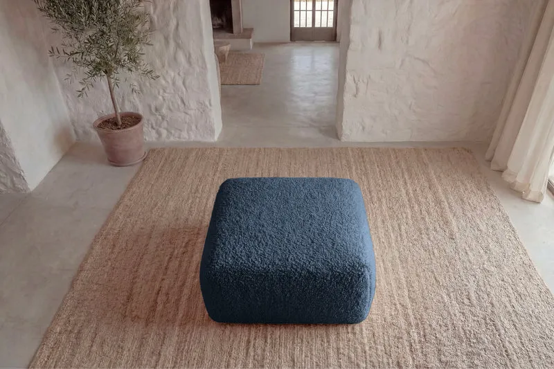 ELIO POUF - Tissu bouclette