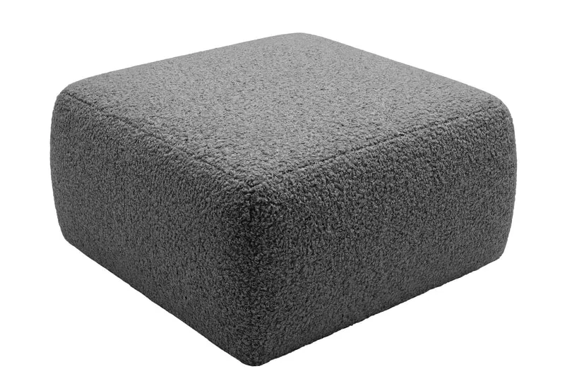 ELIO POUF - Tissu bouclette