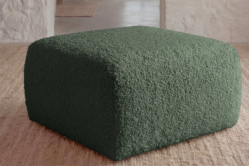 ELIO POUF - Tissu bouclette