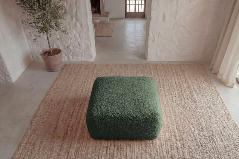 ELIO POUF - Tissu bouclette