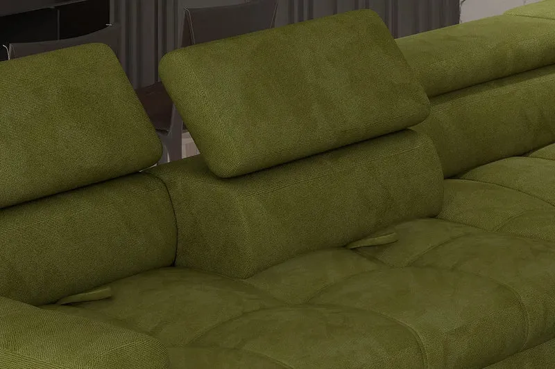 Canapé d'angle Convertible avec coffre de rangement BERGAMO L - 285 x 218 cm