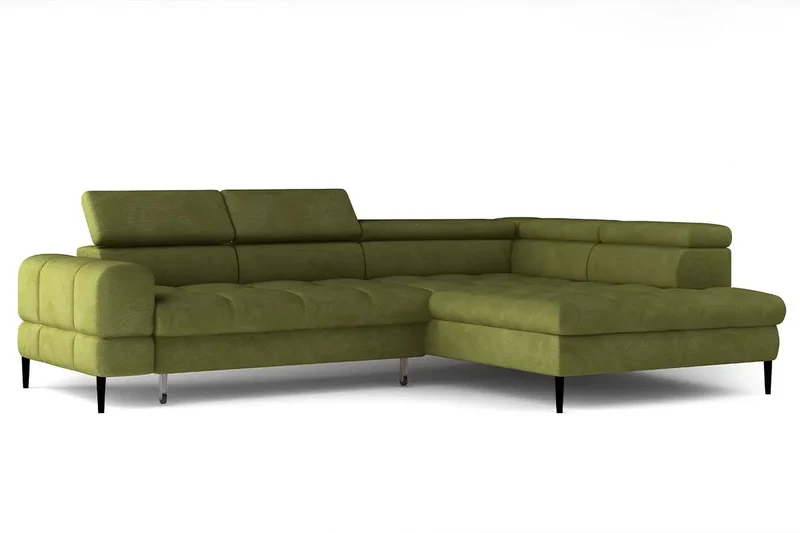 Canapé d'angle Convertible avec coffre de rangement BERGAMO L - 285 x 218 cm