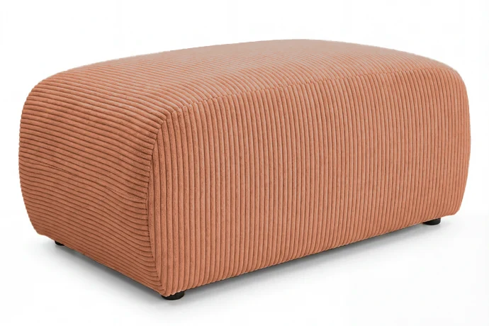 SACHA POUF - Petit velours côtelé