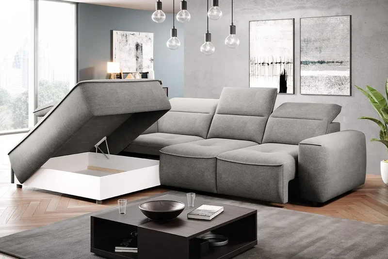 Canapé d'angle Convertible Électrique MAGELLAN L - 296 x 227 cm