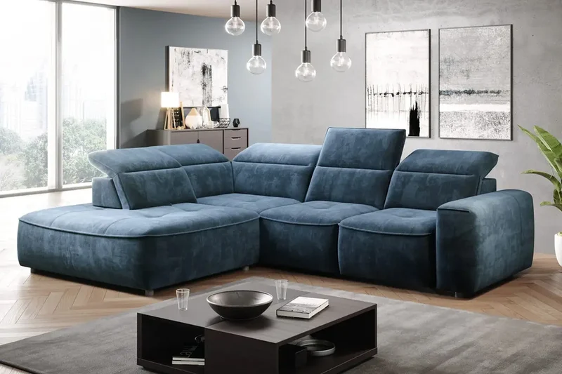 Canapé d'angle Convertible Électrique MAGELLAN L - 296 x 227 cm