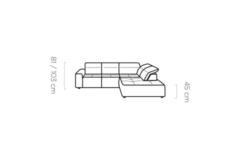Canapé d'angle Convertible Électrique MAGELLAN L - 296 x 227 cm