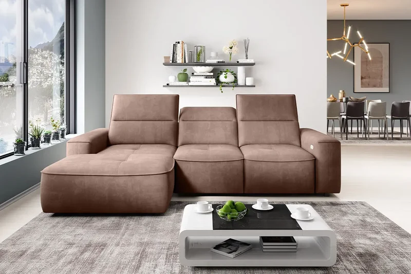 Canapé d'angle Convertible Électrique MAGELLAN S - 275 X 182 cm