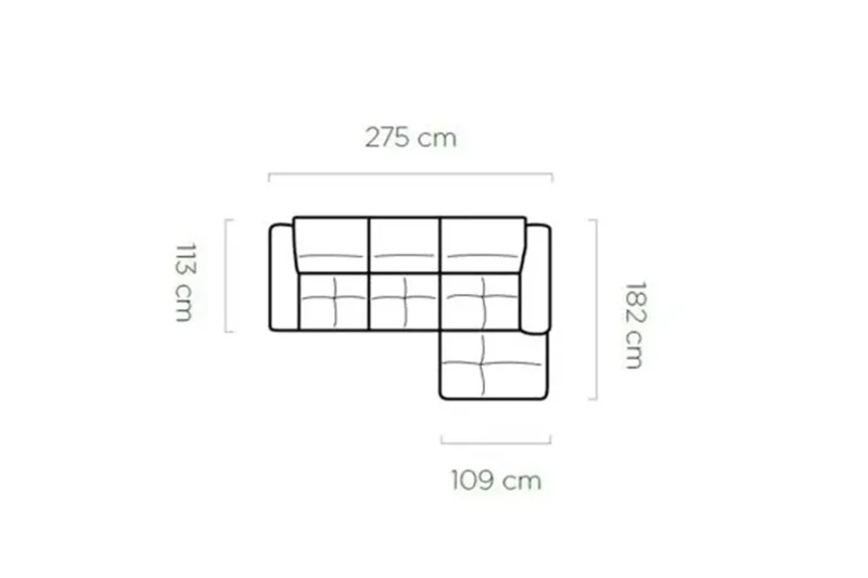 Canapé d'angle Convertible Électrique MAGELLAN S - 275 X 182 cm